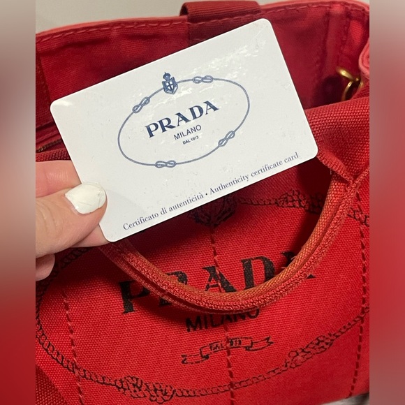 Authentic PRADA Canapa Crossbody bag - Picture 15 of 17